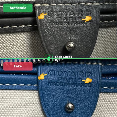 authentic vs fake goyard tote|legit check goyard tote.